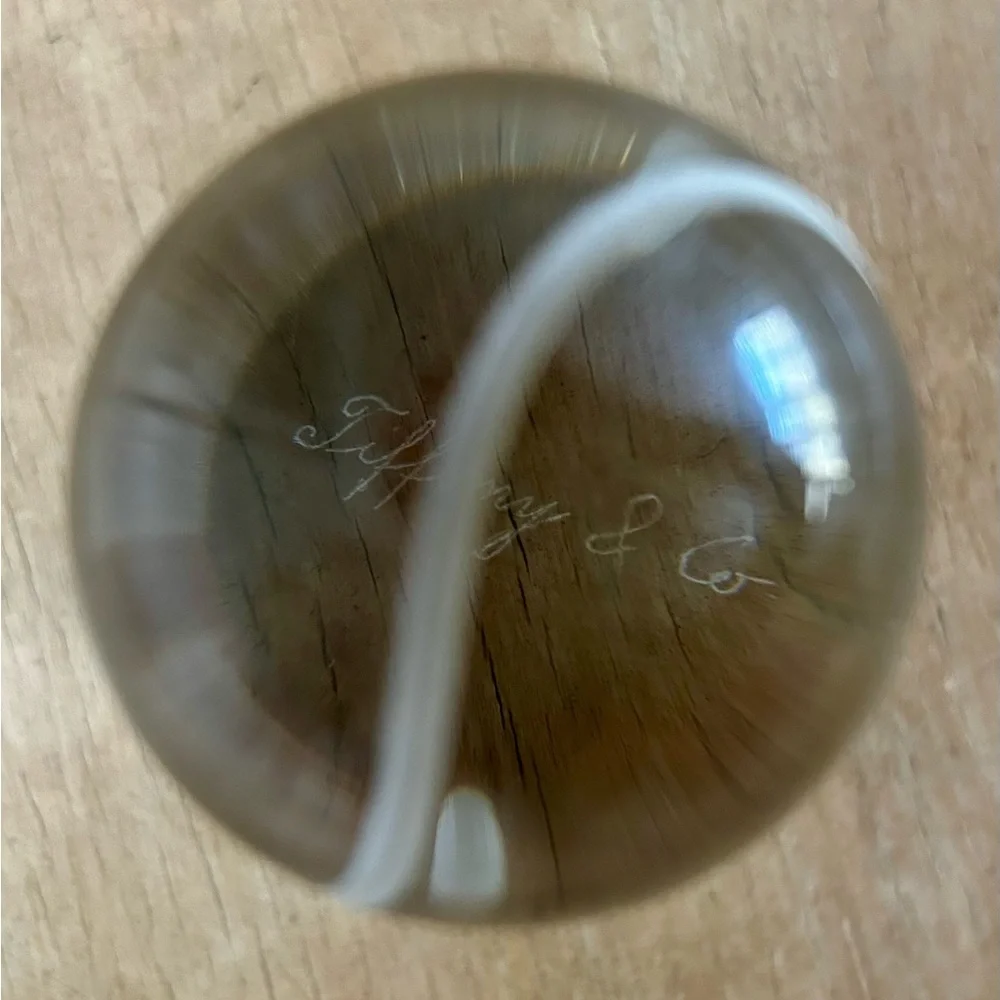 Tiffany solid crystal ball - Picture 1 of 3